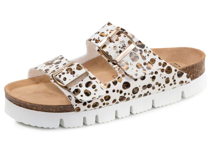 ELENA EDEN, trendy damesmuiltjes, breedte H, met klittenbandsluiting 