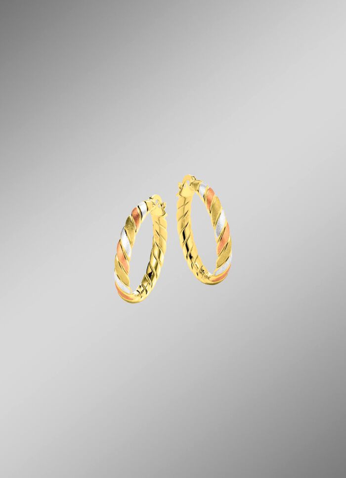 Driekleurige oorringen 