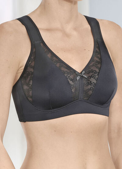 Laurina bh met elastische tule inzetstukken 