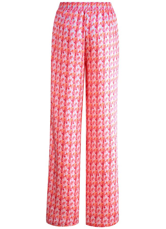 Broek met modieuze wijdte 