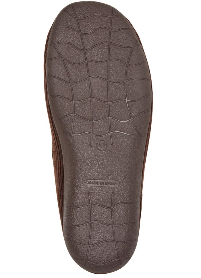 Pantoffels van textiel in corduroy-look 
