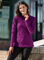 Overhemd met opstaande kraag in 2 kleuren BES