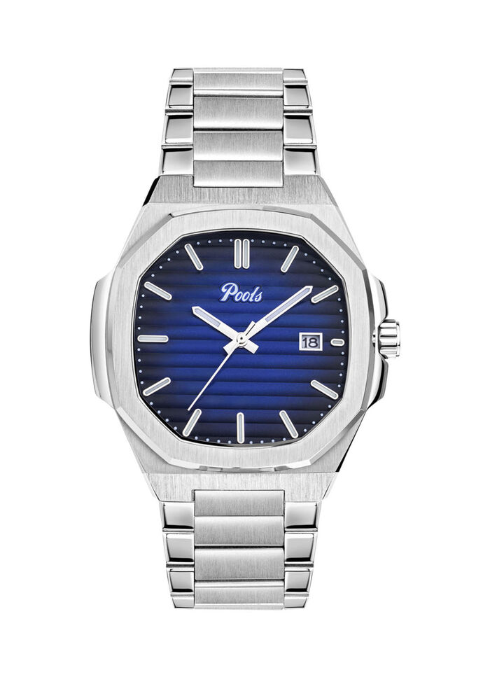 Quartz herenhorloge van roestvrij staal 