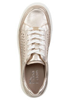 ELENA EDEN sneakers van nappaleer met luchtige perforatie GOUD