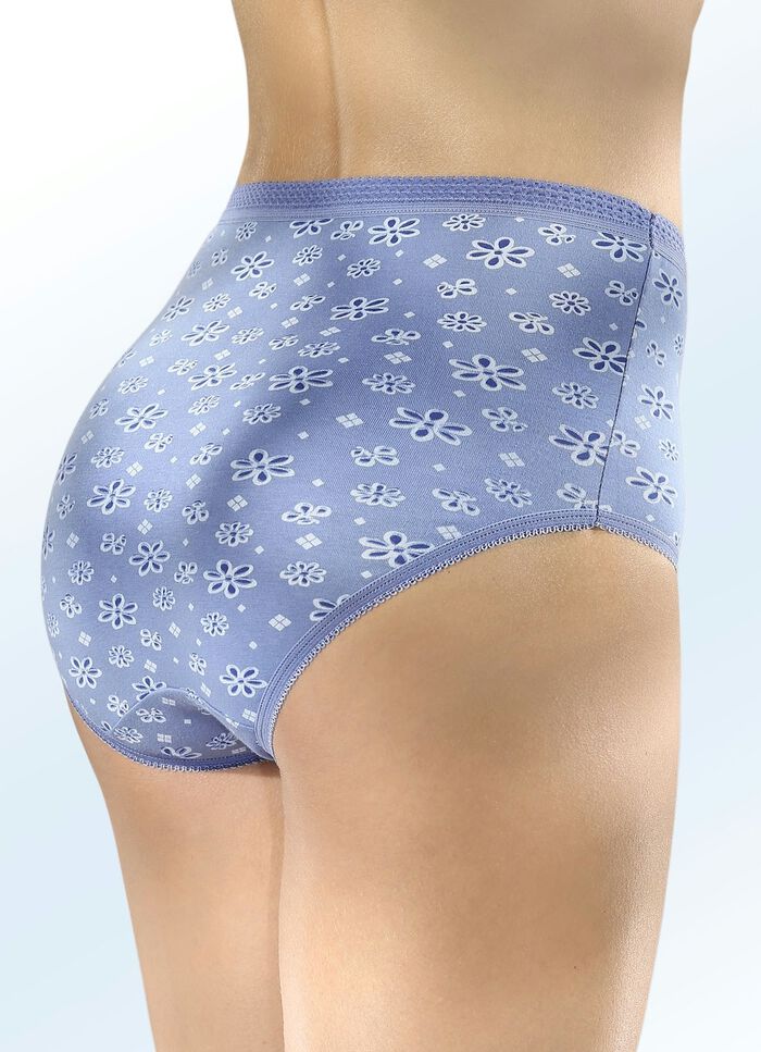 Zes-pack slip met elastische randen 