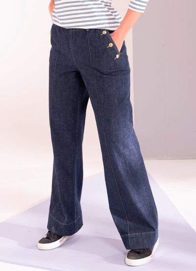 Jeans met vormgevormde tailleband 