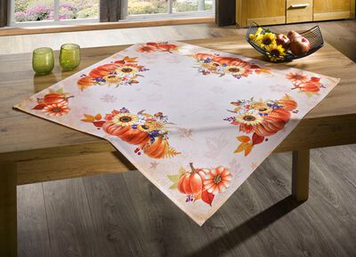 Tafel- en kamerdecoratie met herfstmotieven 