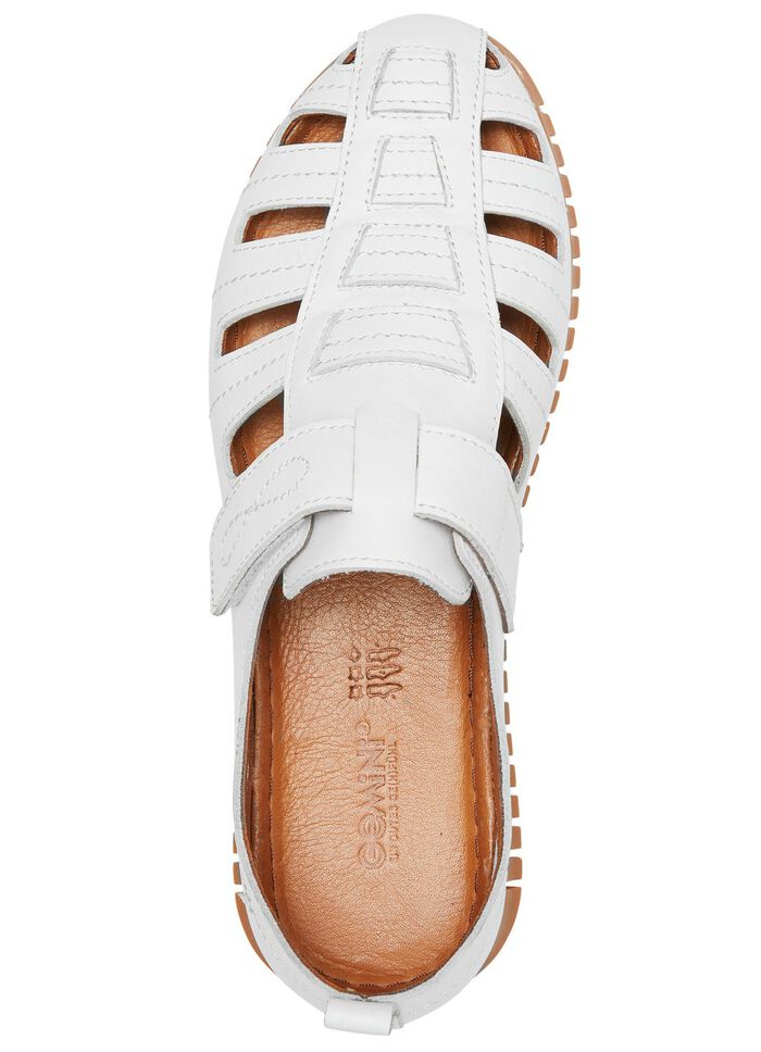 Gemini pantoffels met luchtige openingen WIT