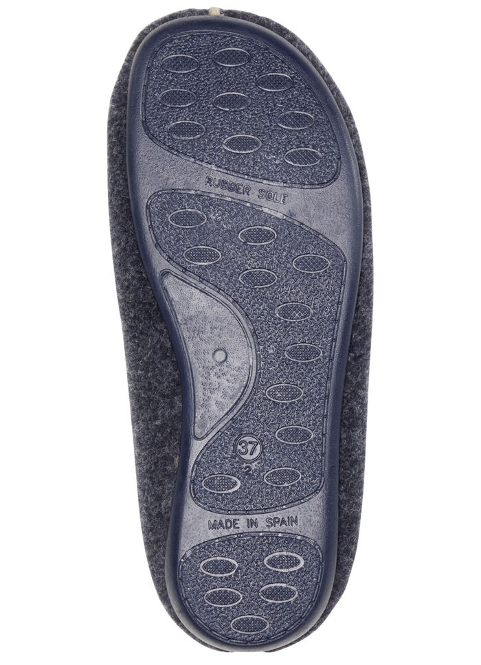 Laurina vilten pantoffels gemaakt van gerecycled polyester MARINE