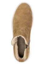 ELENA EDEN, warme dames enkellaarsjes, winterschoenen, breedte H, met uitneembaar voetbed BRUIN