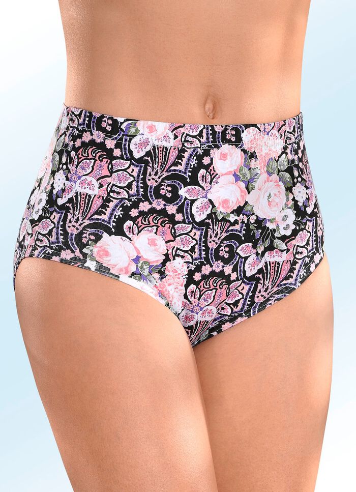 Set van vijf slips met elastische tailleband 