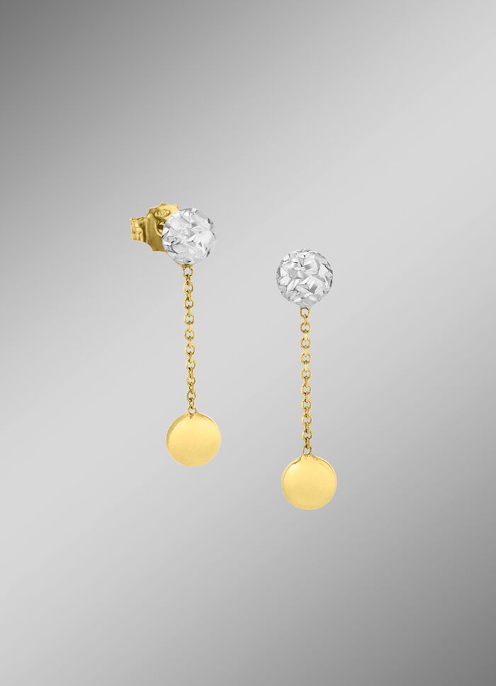 Charmante oorknopjes in tweekleurig 