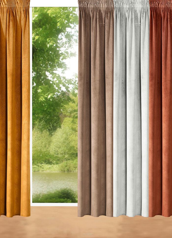 Energiebesparende verduisterende sjaals in fluwelen look 