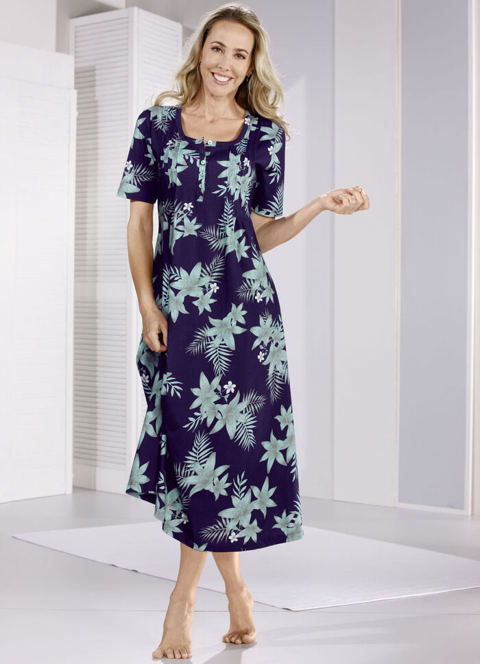 Nachthemd, enkellang, van puur katoen 