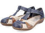 Rieker sandaal in een chique design MARINEBEIGE-COGNAC