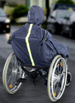 Regencape voor rolstoel 