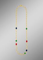 Kleurrijke elegantie: ketting met kwarts in verschillende kleuren 