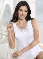 Drie-pack shirts met borduurmotief WIT