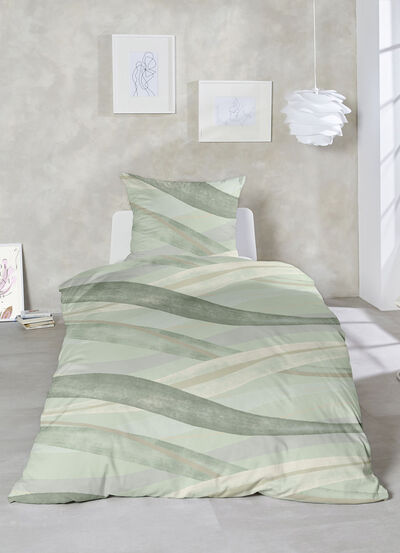 Gemakkelijk te strijken flanellen beddengoedset 