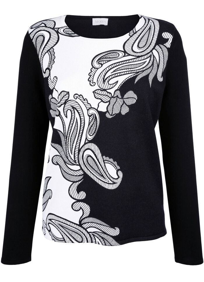 Trui met paisley-motief 