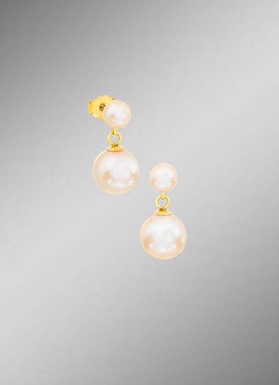 Oorknopjes met gekweekte zoetwaterparels 