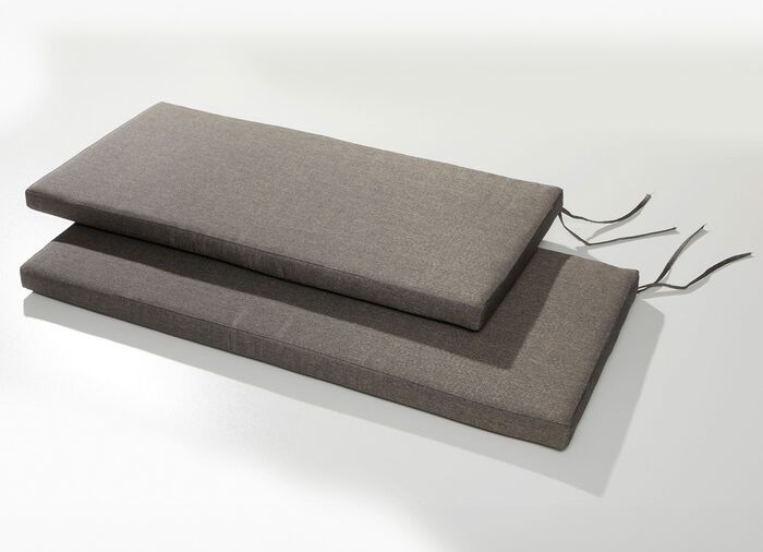 Kussenset voor balkonhoekbank, hout/aluminium 