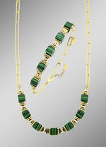 Elegantie ontmoet moderniteit – bezet met synthetisch malachiet 