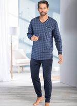 V-hals pyjama met manchetten 