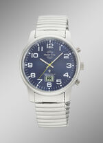 Master Time radiogestuurd herenhorloge met roestvrijstalen band 