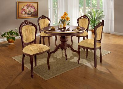 Eetkamerstoelen met massief beukenhouten frame 