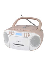 CD Boombox DAB+ WIT-ROZE