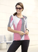 Shirt met verfijnde halslijn 