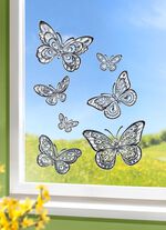 3D raamdecoratie vlinders 