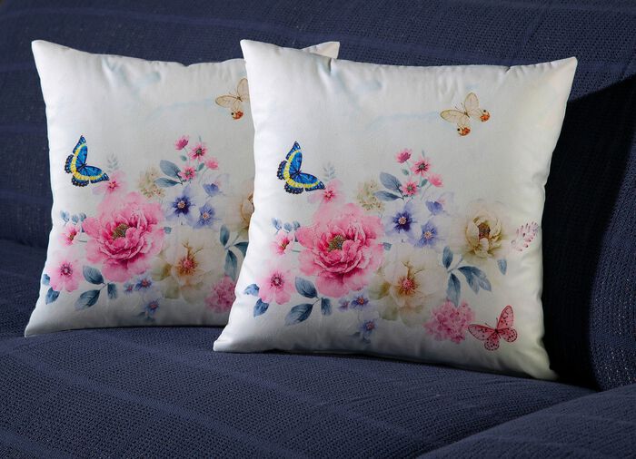 Kussenhoes fluweellook, set van 2 