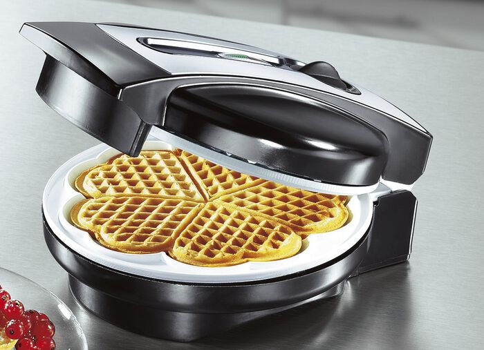 Keramiek wafelijzer ZWART