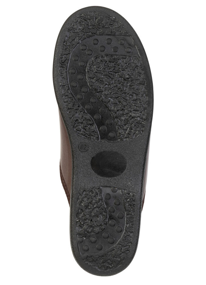 Comfortabele herenpantoffels, breedte H, met elastische band BRAUN