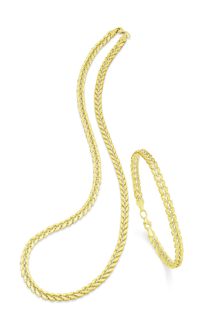 Aantrekkelijke set in tweekleurig 