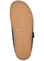 Laurina pantoffels van wolvilt met velours bies 