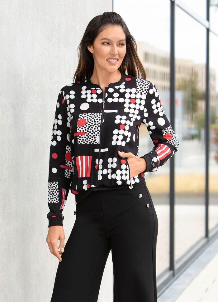 Blousejasje met geribd breisel 