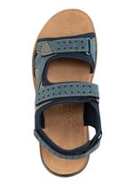 Synthetische en textiel sandaal BLAUW-GRIJS