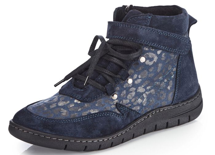 ELENA EDEN veterlaarsje van su&egrave;de MARINE