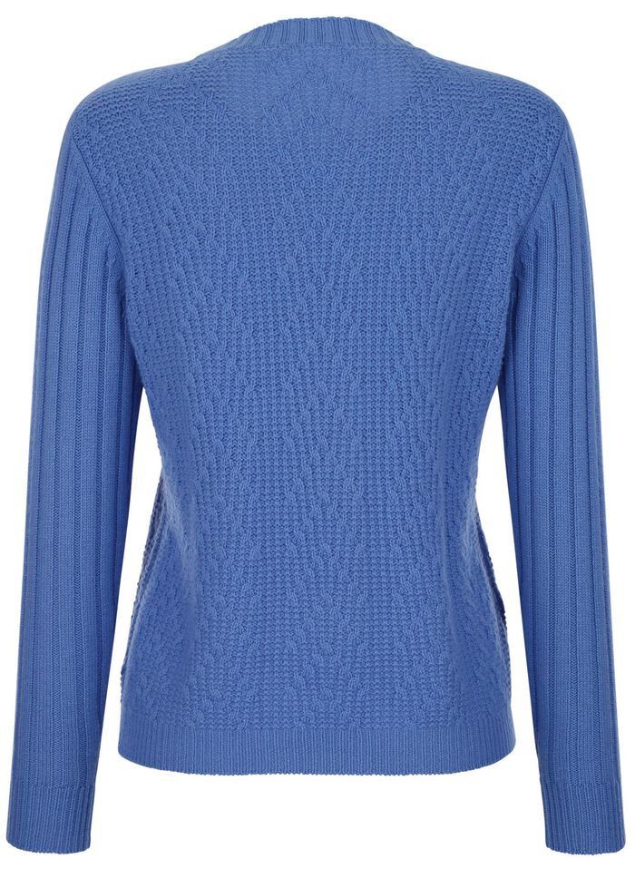 Trui met scheerwol- en kasjmiergehalte 