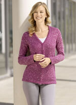 Vest gemaakt van gemêleerd garen BES GEVLEKT