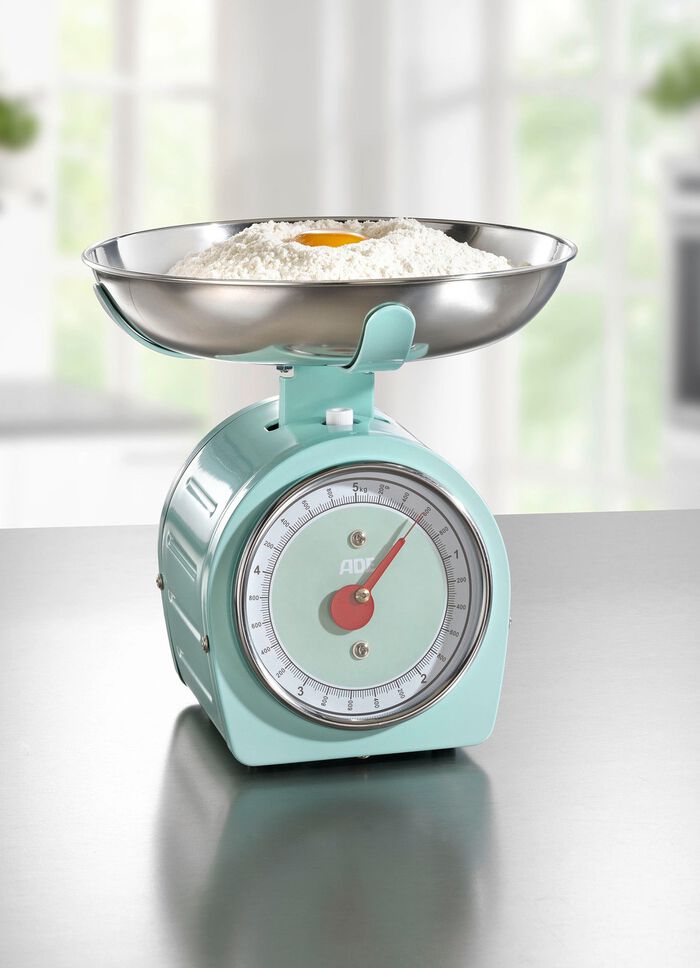 Keukenweegschaal in retro design zonder batterijen 