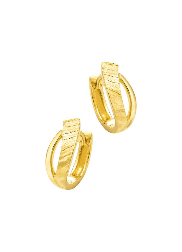 Vergulde zilveren creolen 