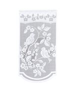 Raam- en deurgordijn 'Vogeltje' in verschillende kleuren WIT