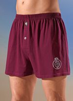 Set van vier boxershorts, effen met print 
