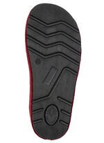 Klassieke damespantoffels, gemaakt van viltmateriaal GRANATROT