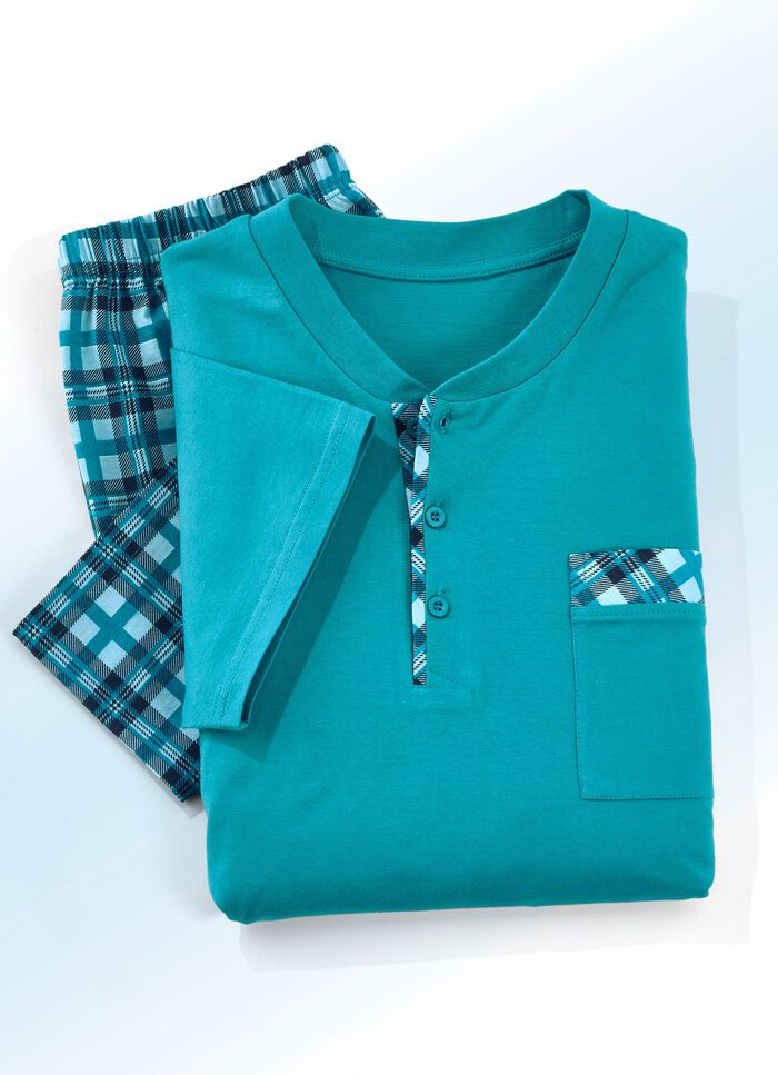 Two-pack shorty's met knoopsluiting en borstzak 