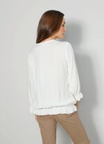 Slip-on blouse met ruches 